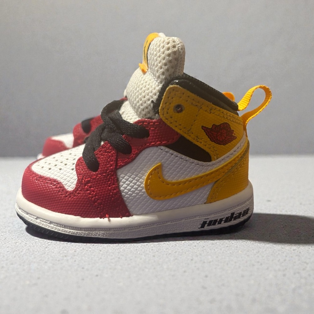 Jordan Kids' Sneakers in Red, Yellow, and White